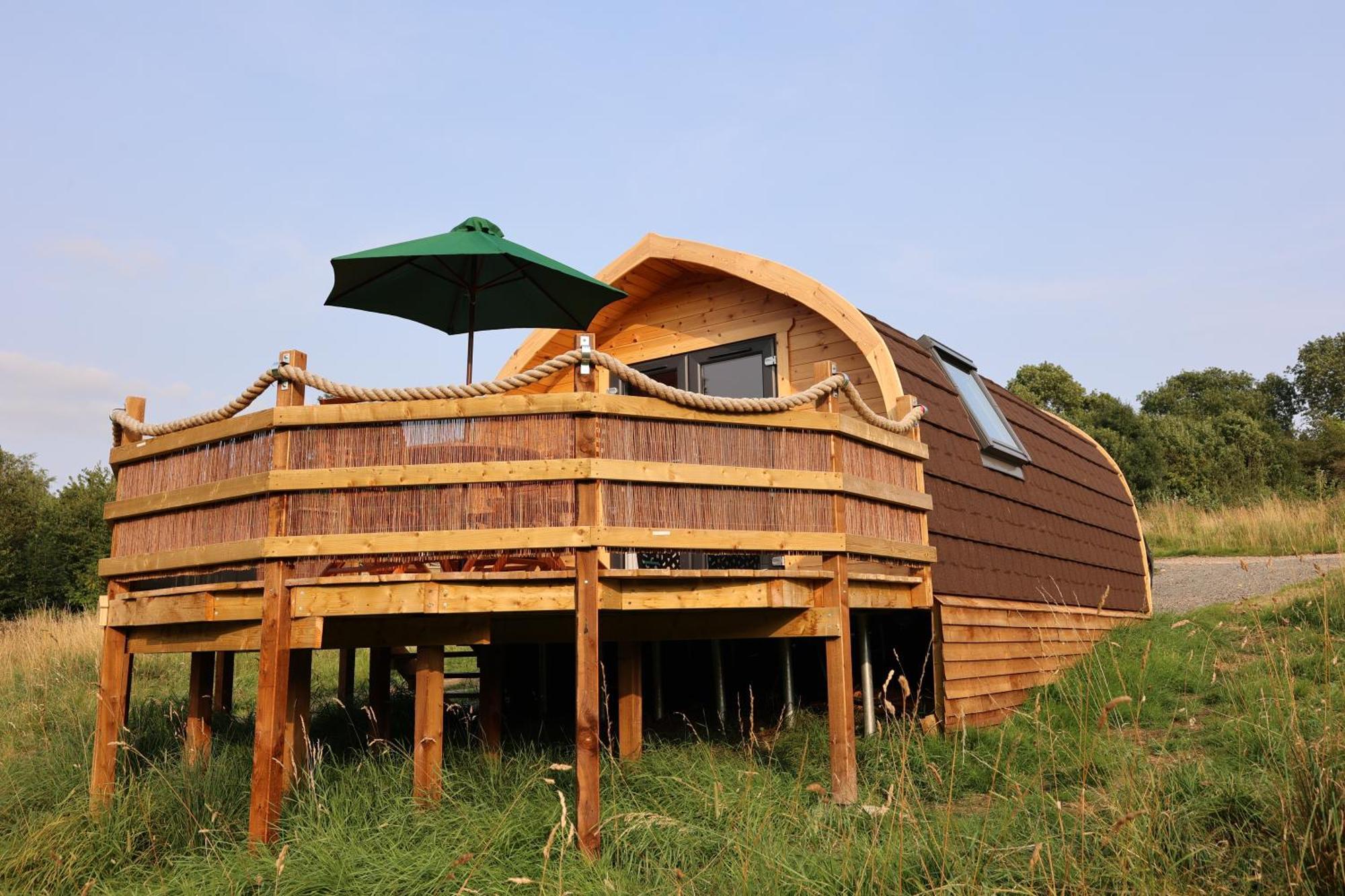 Hungerton Ammonite Glamping Pod & Hot Tub 아파트 외부 사진